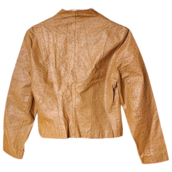 Advantage Leatherwear London Tan / Cognac Fully Lined Blazer Bomber Coat 14 / 10 - Picture 6 of 8